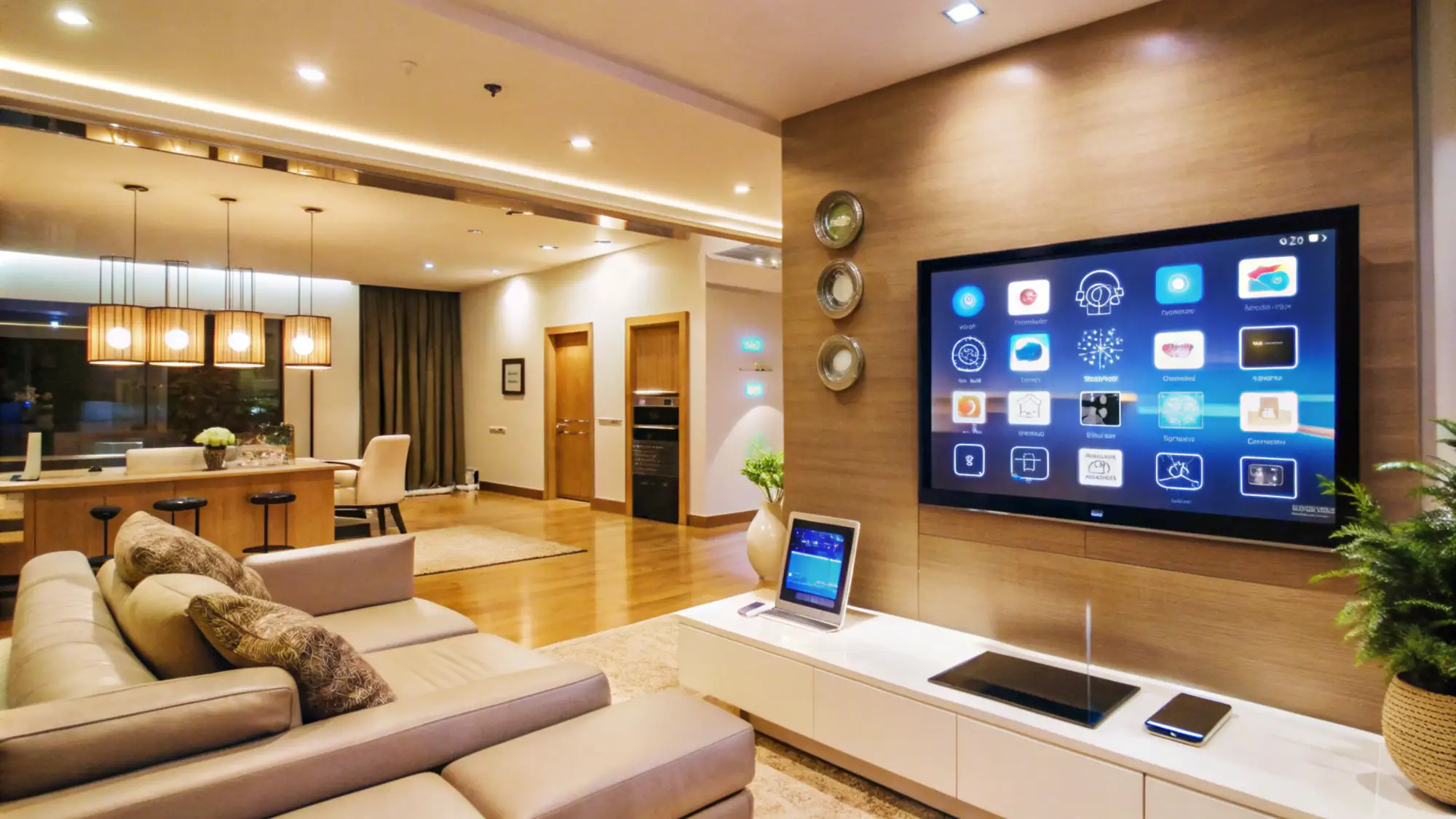 Bright meeting space using professional displays