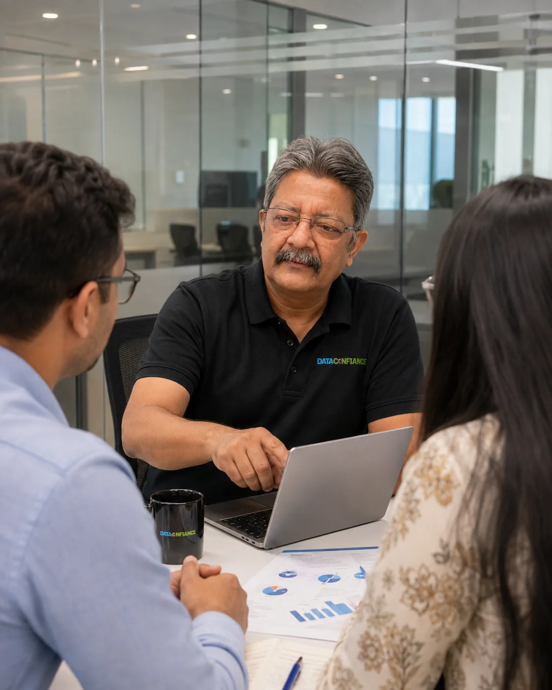 CTO reviewing data centre layout
