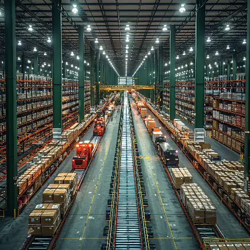 Modern logistics warehouse and distribution operations
